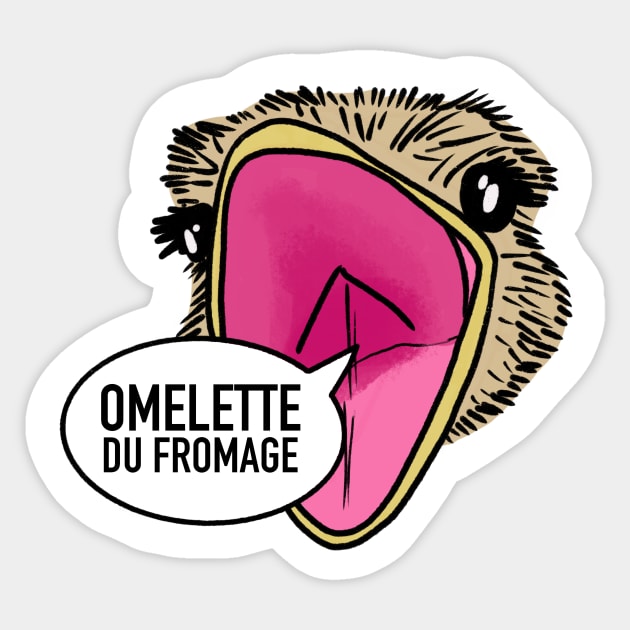 Omelette du fromage / Fumisteries Sticker by nathalieaynie